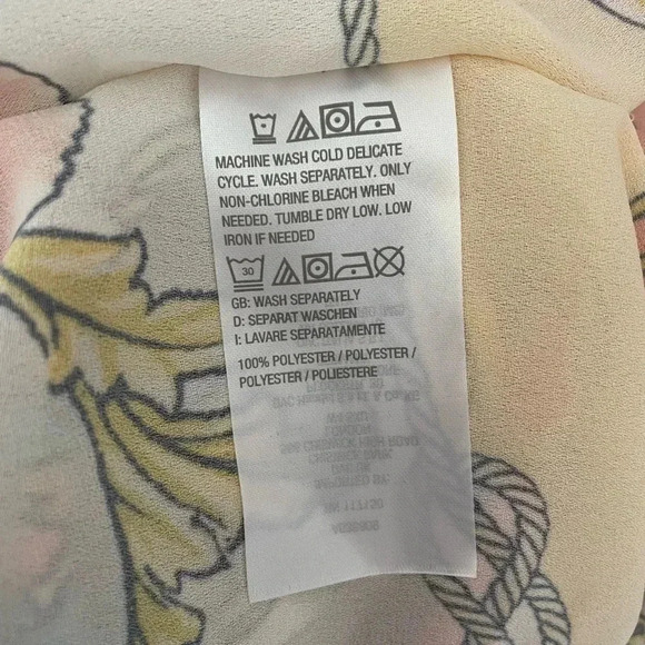 Belle by Kim Gravel Floral Flowy Tunic Poncho Kimono Women Size XS - Picture 7 of 8